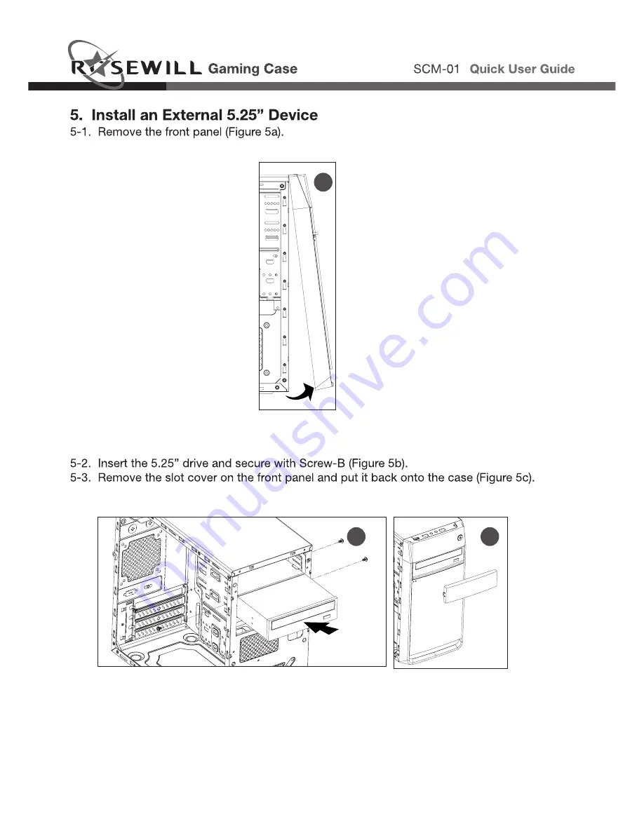 Rosewill SCM-01 Quick User Manual Download Page 9