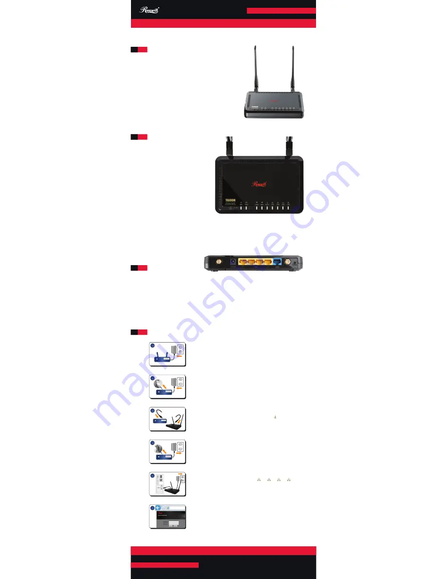 Rosewill T600N Quick Setup Manual Download Page 1