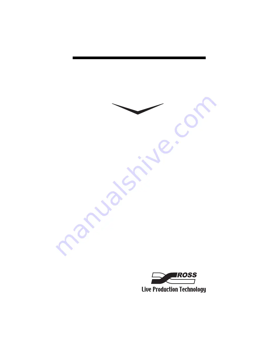 Ross 4800DR-317-03 Installation Manual Download Page 1