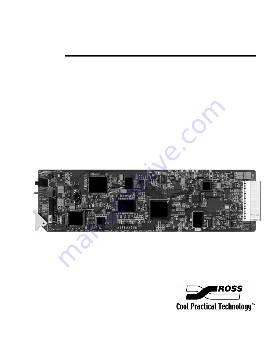 Ross ADC-8032A User Manual Download Page 1