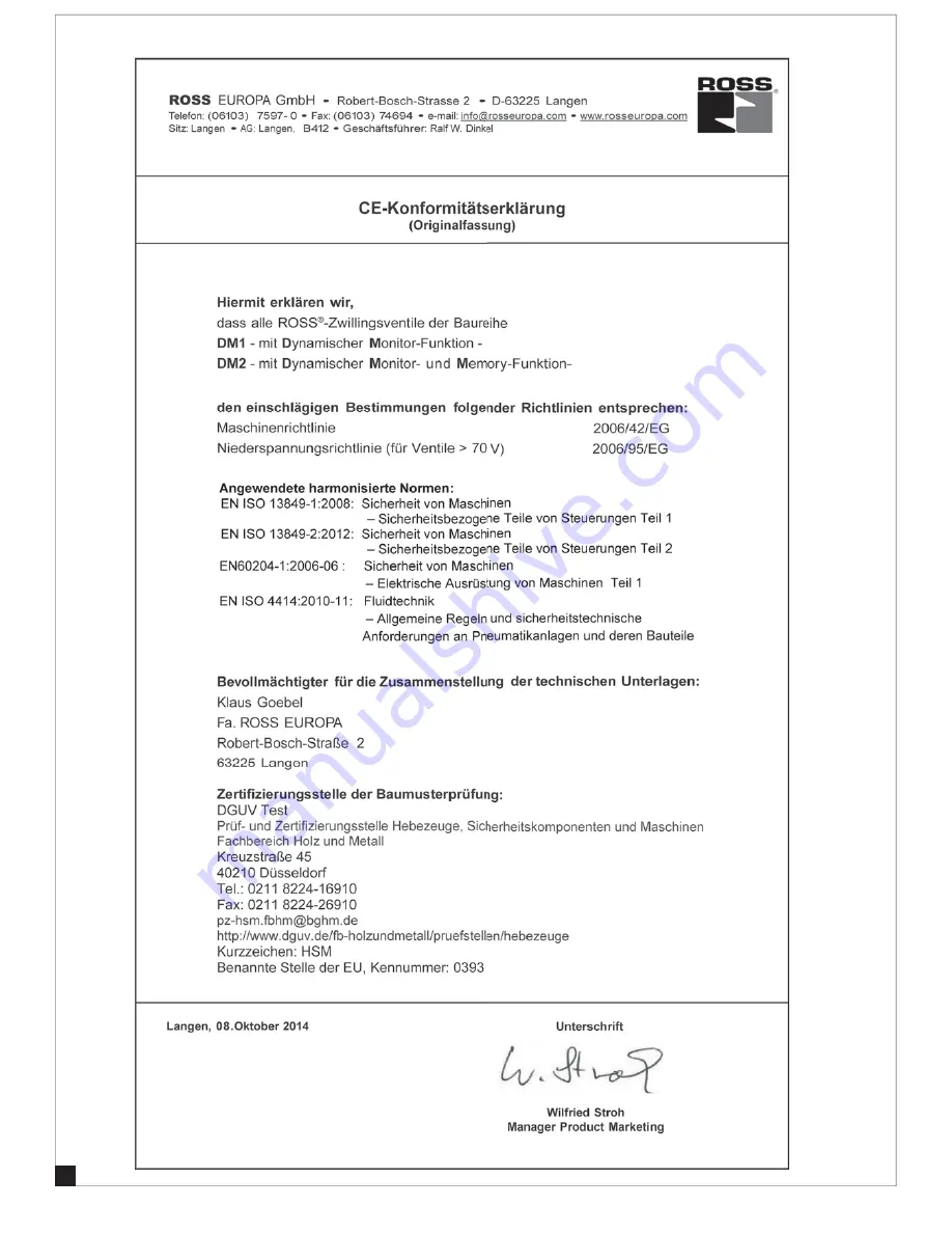 Ross DM1E Скачать руководство пользователя страница 3