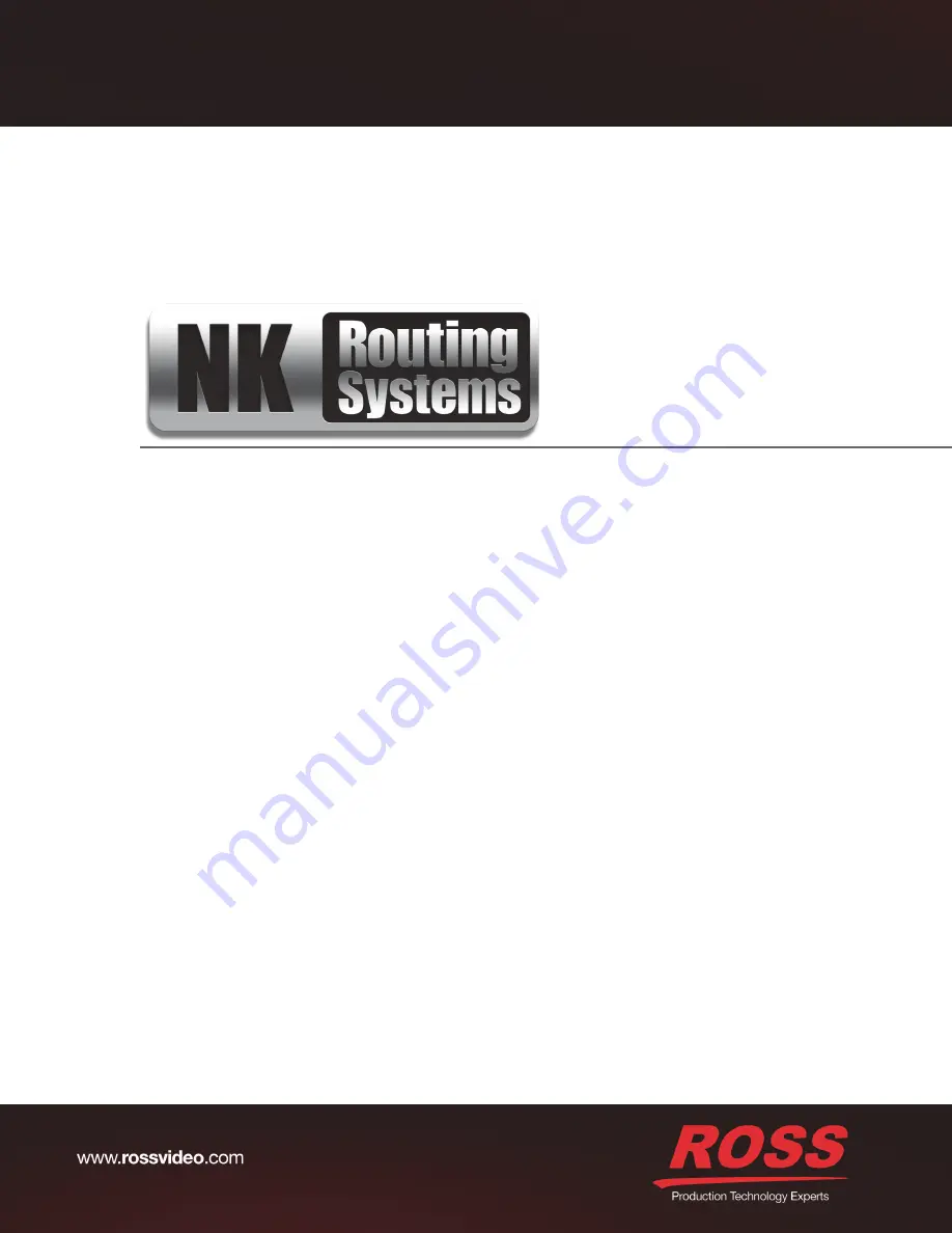 Ross NK-RP1 Series User Manual Download Page 1