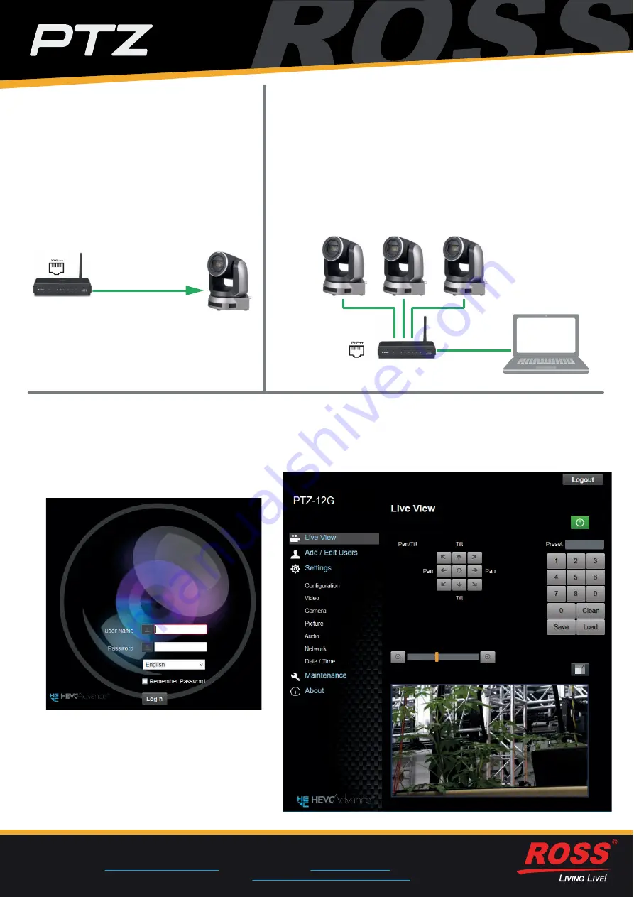 Ross PTZ-12G Скачать руководство пользователя страница 2