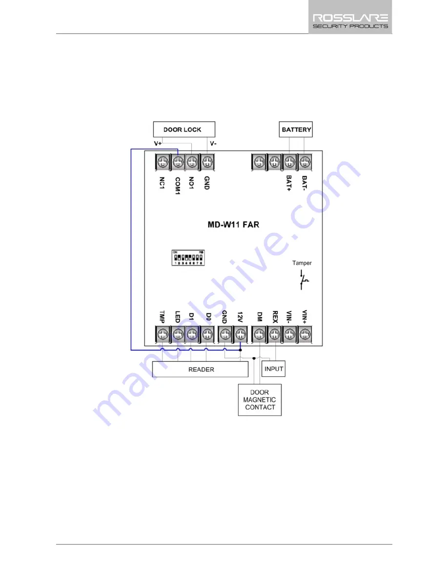 Rosslare MD-W11BP Installation Manual Download Page 19