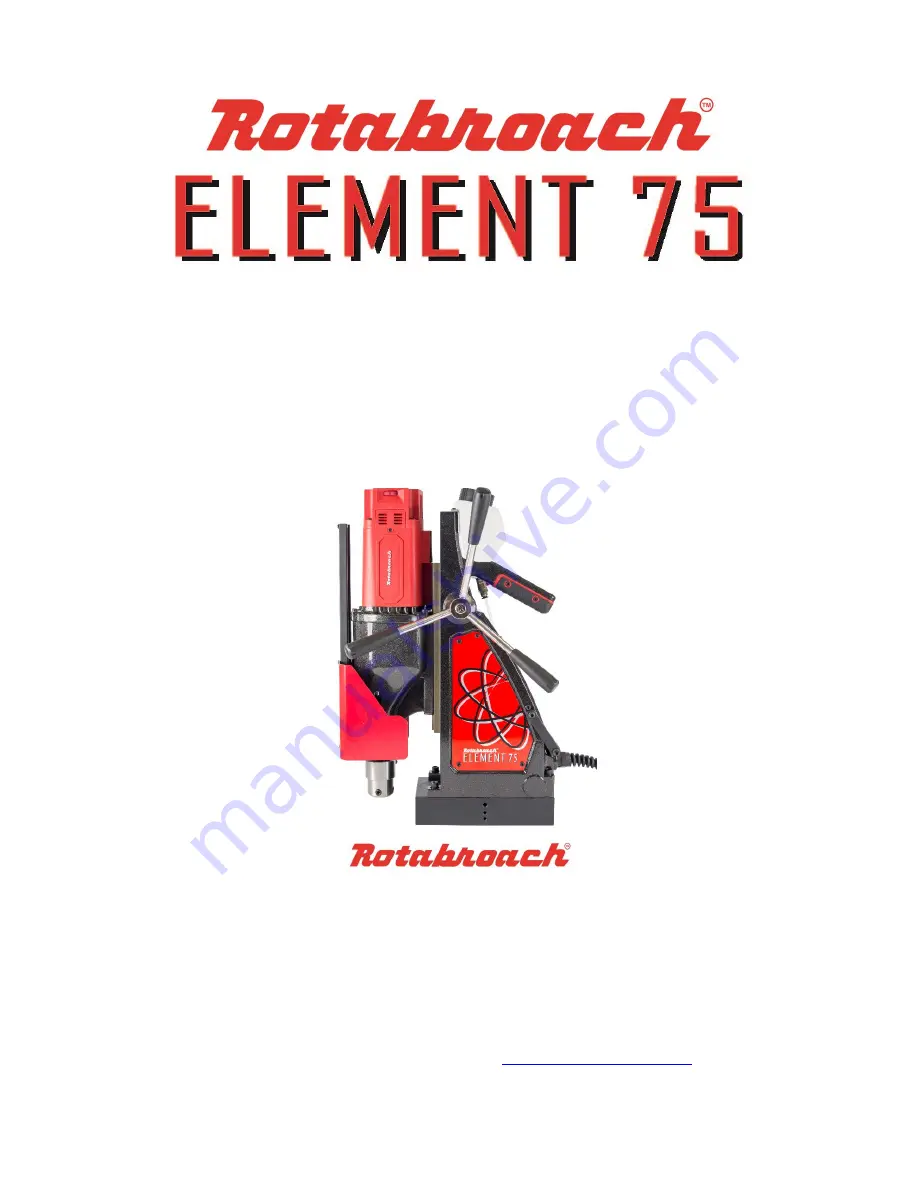 Rotabroach Element 75 Скачать руководство пользователя страница 1