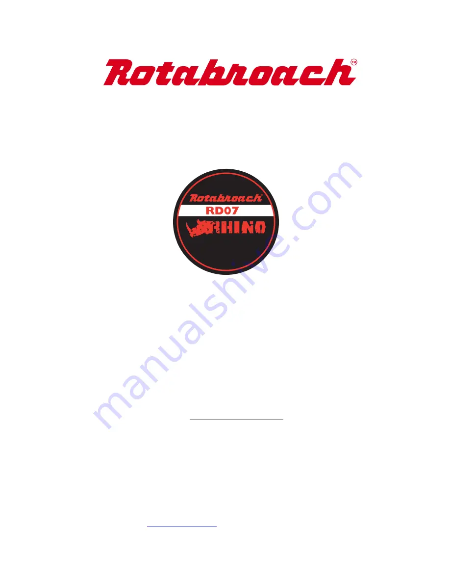 Rotabroach RD07A Скачать руководство пользователя страница 1