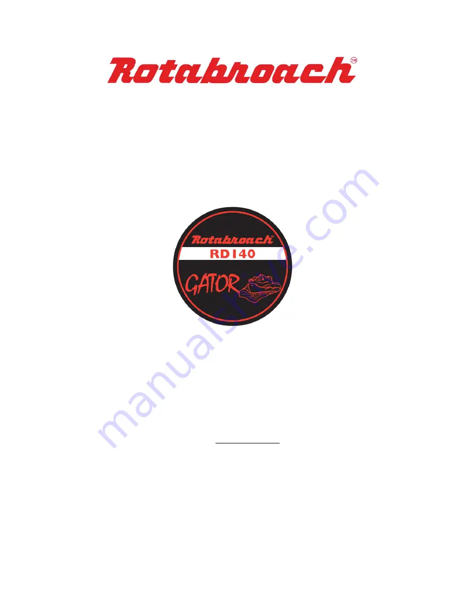 Rotabroach RD140 User Manual Download Page 1