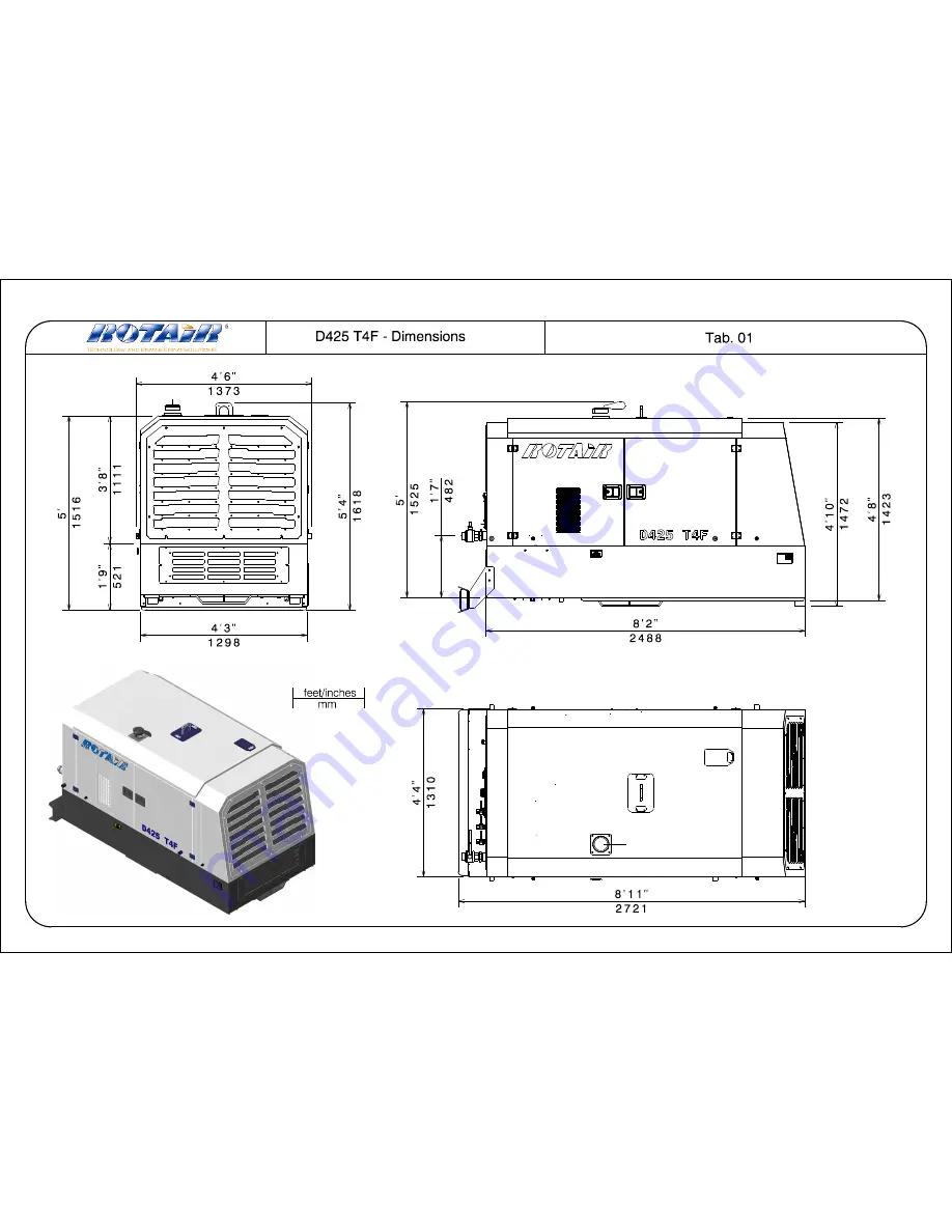 Rotair D425T4F Operating Maintenance Instructions & Part List Download Page 59