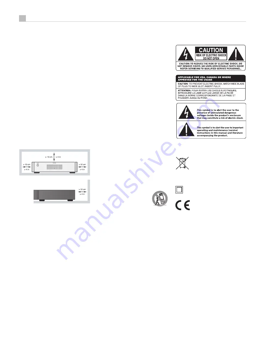 Rotel Five Channel Power Amplifier RMB-1565 Скачать руководство пользователя страница 2