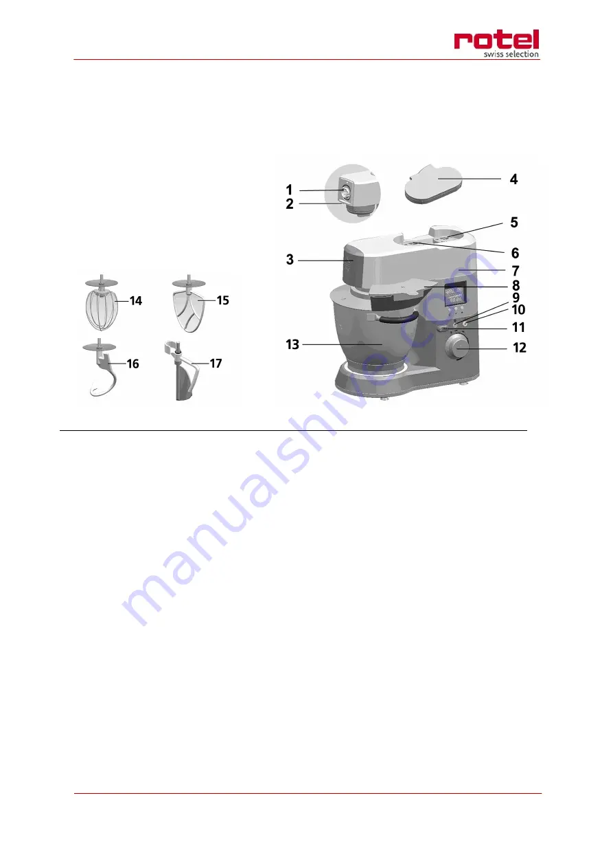 Rotel KITCHENMACHINE4473CH Instructions For Use Manual Download Page 2