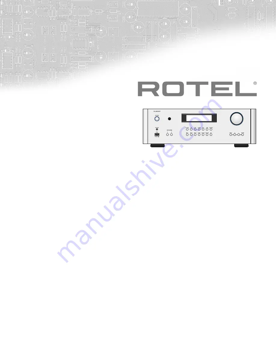 Rotel RA-1592MKII Owner'S Manual Download Page 1