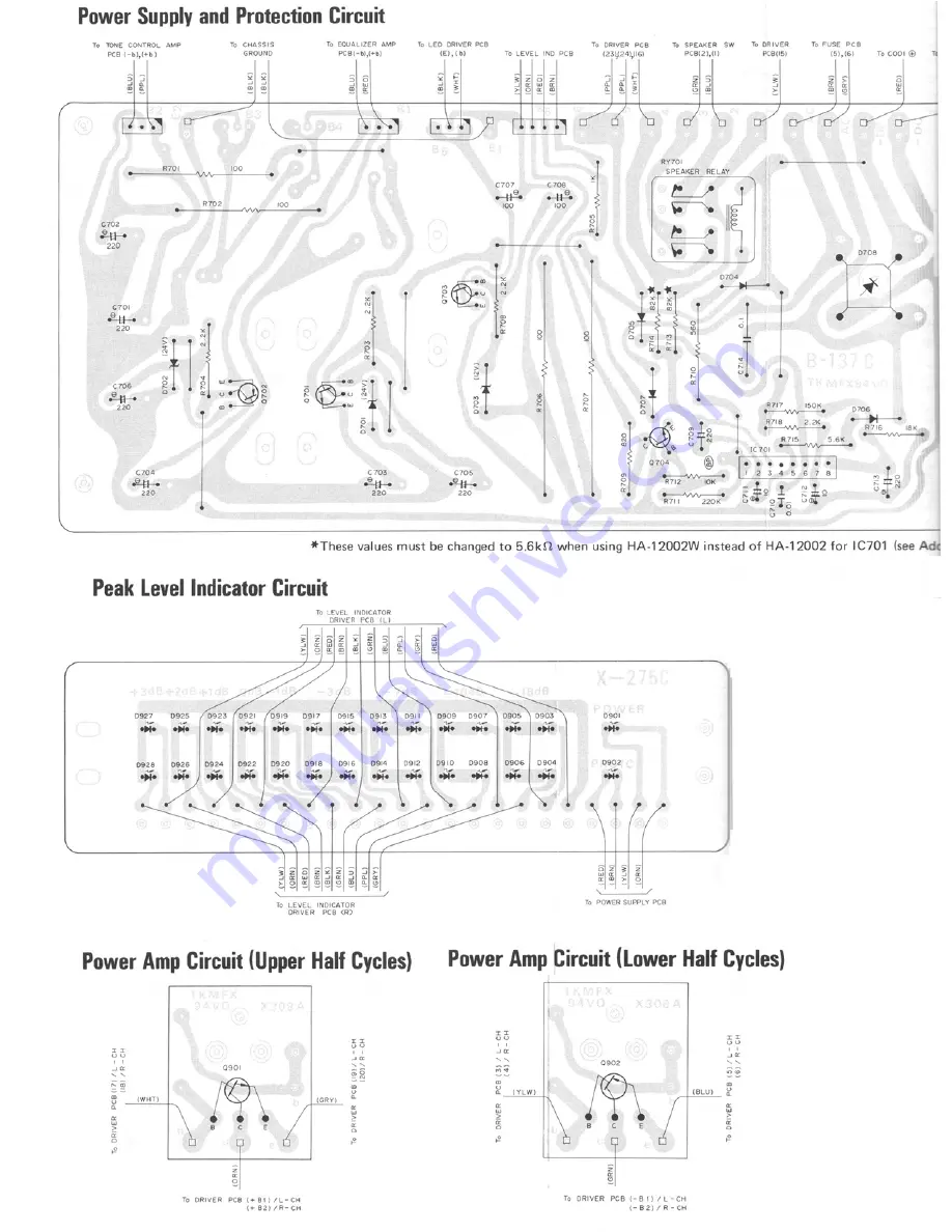 Rotel RA-2020 Technical Manual Download Page 12