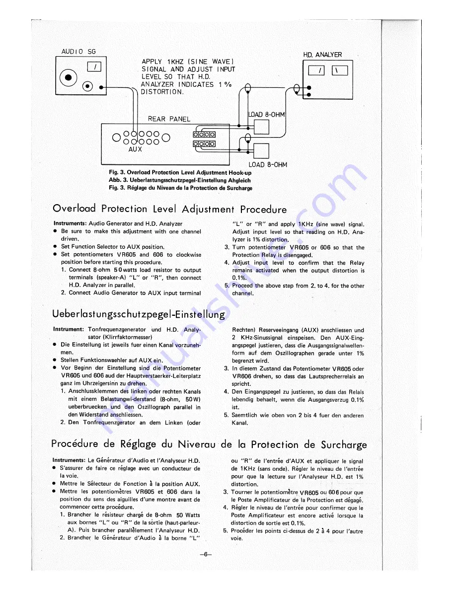 Rotel RA-714 Technical Manual Download Page 6