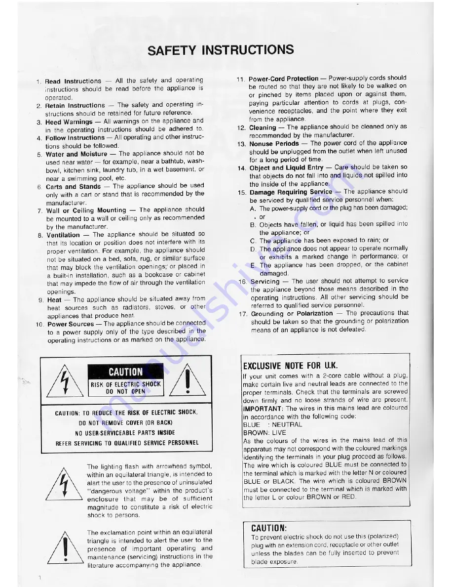 Rotel RA-840BX4 Owner'S Manual Download Page 2