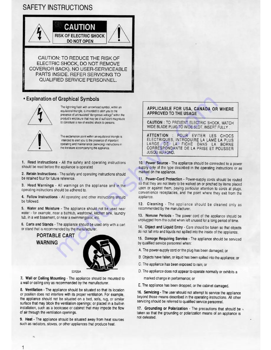 Rotel RA-971 Owner'S Manual Download Page 2