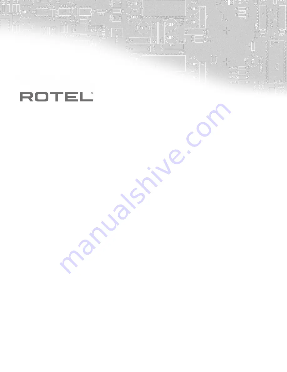 Rotel RB-1590 Owner'S Manual Download Page 20