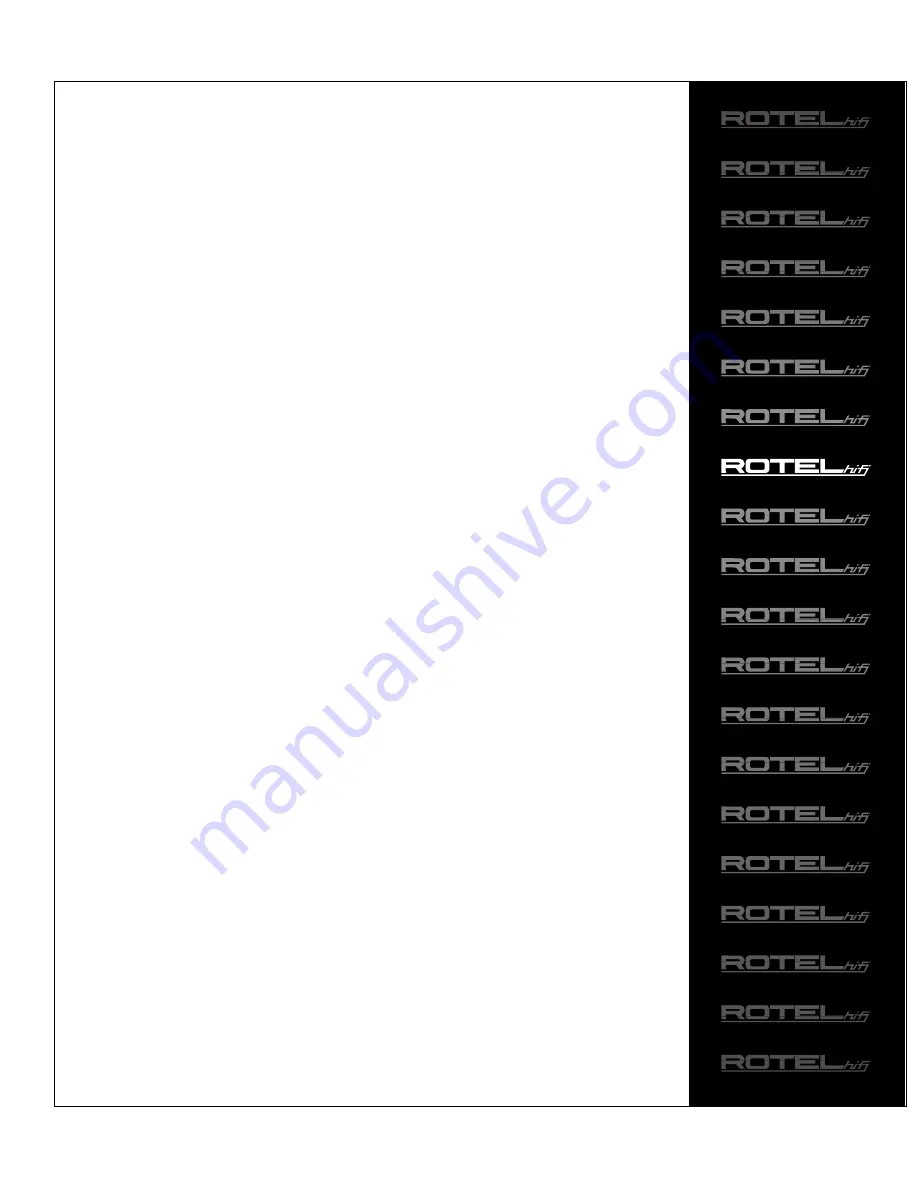 Rotel RCC-955 Owner'S Manual Download Page 54