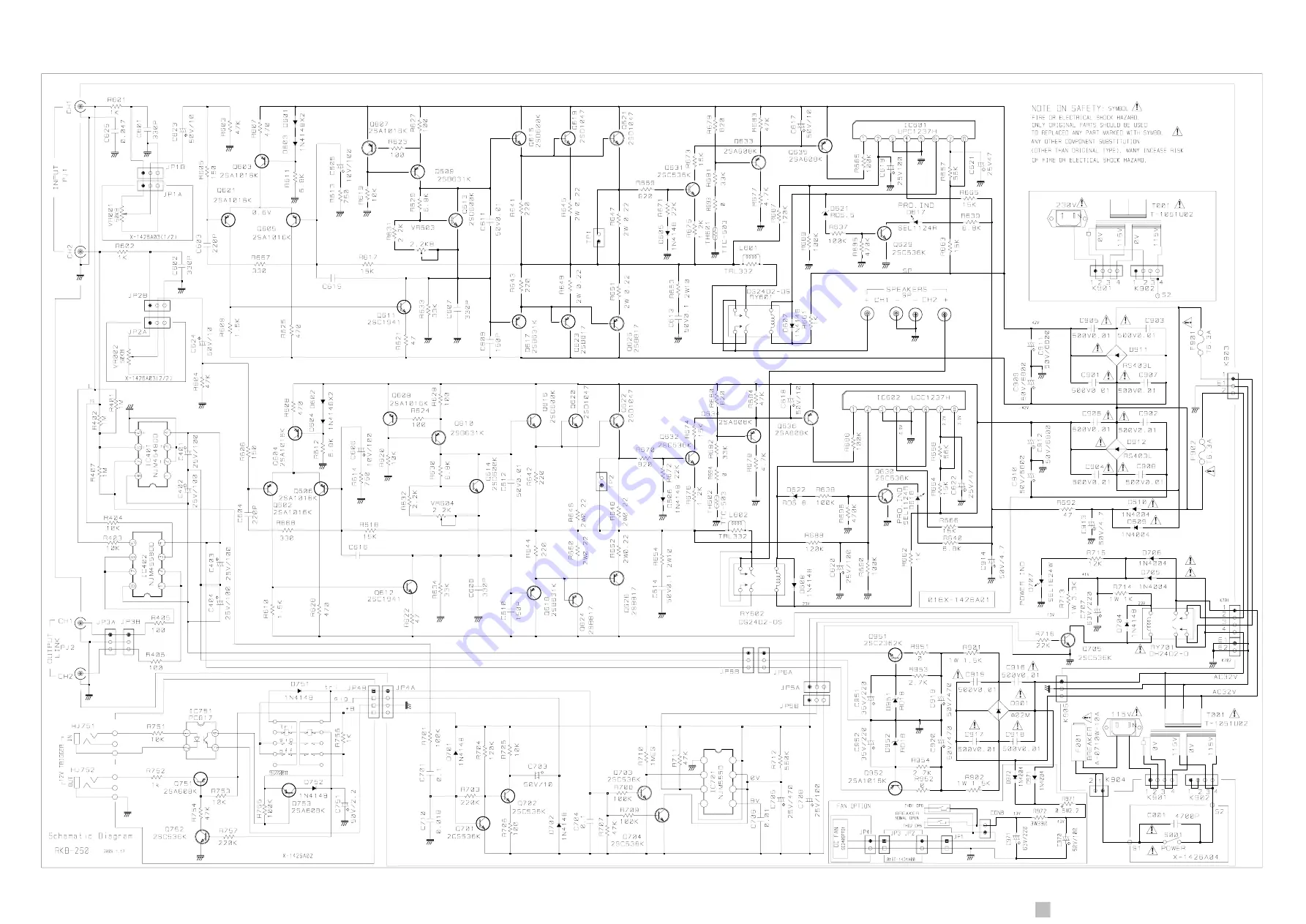 Rotel RKB-250 Technical Manual Download Page 10