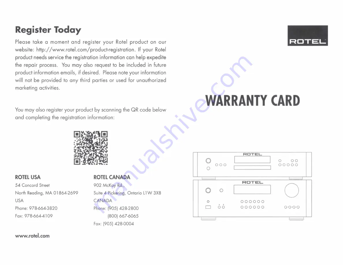 Rotel RMB-1504 Owner'S Manual Download Page 18