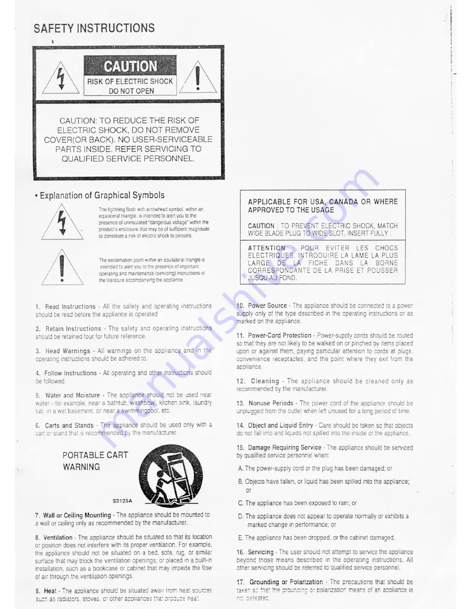 Rotel RP-955 Owner'S Manual Download Page 2