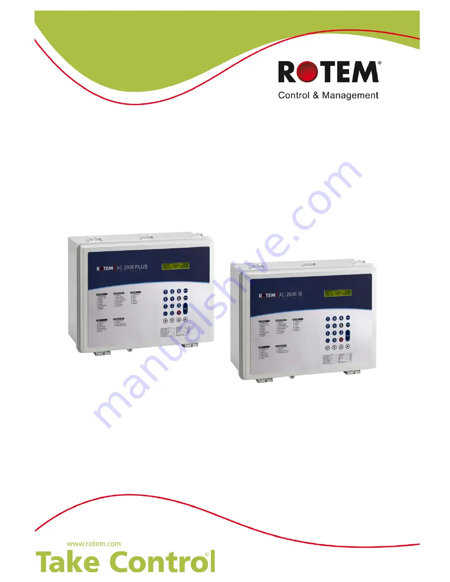 Rotem AC-2000 PLUS Installation Manual Download Page 1