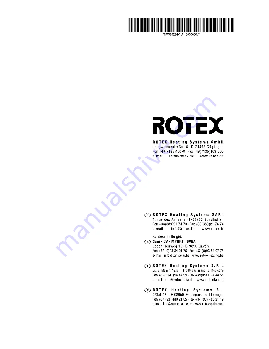 Rotex RKHBH008BA Installation Manual Download Page 376