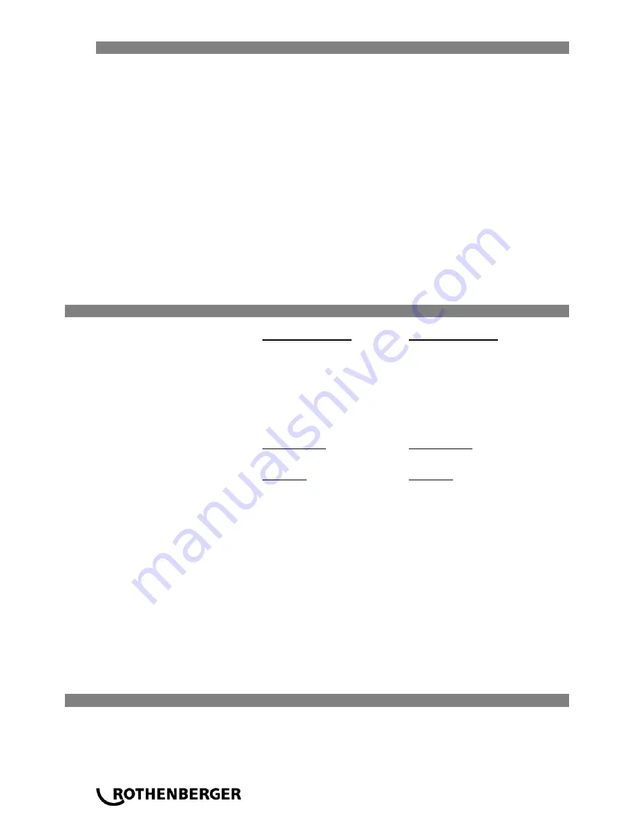 Rothenberger RODIADRILL 160 Instructions For Use Manual Download Page 42