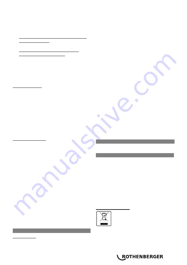 Rothenberger ROMAX 3000 Instructions For Use Manual Download Page 31