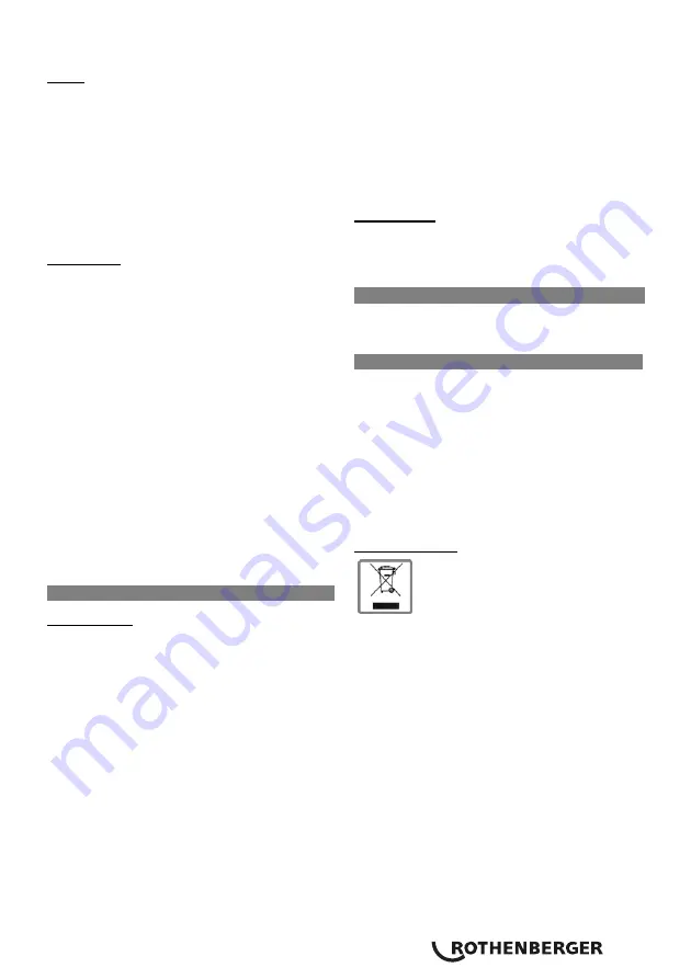 Rothenberger ROMAX 3000 Instructions For Use Manual Download Page 67