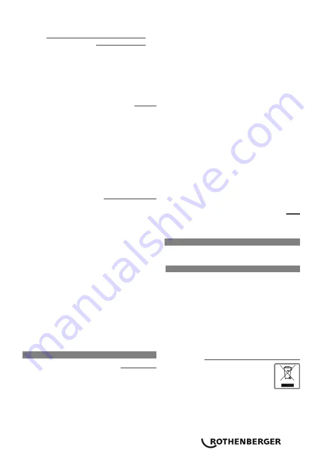 Rothenberger ROMAX 3000 Instructions For Use Manual Download Page 121