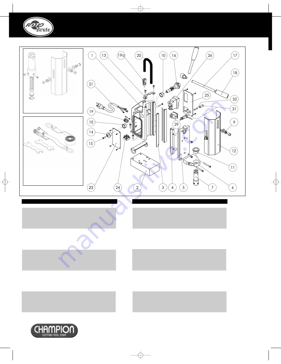 Roto Brute RB32 Champion Operating Instructions Manual Download Page 5