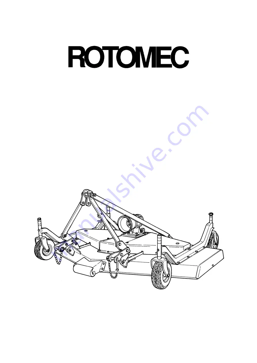 Rotomec CYCLONE C50 Series Operator'S Manual Download Page 3