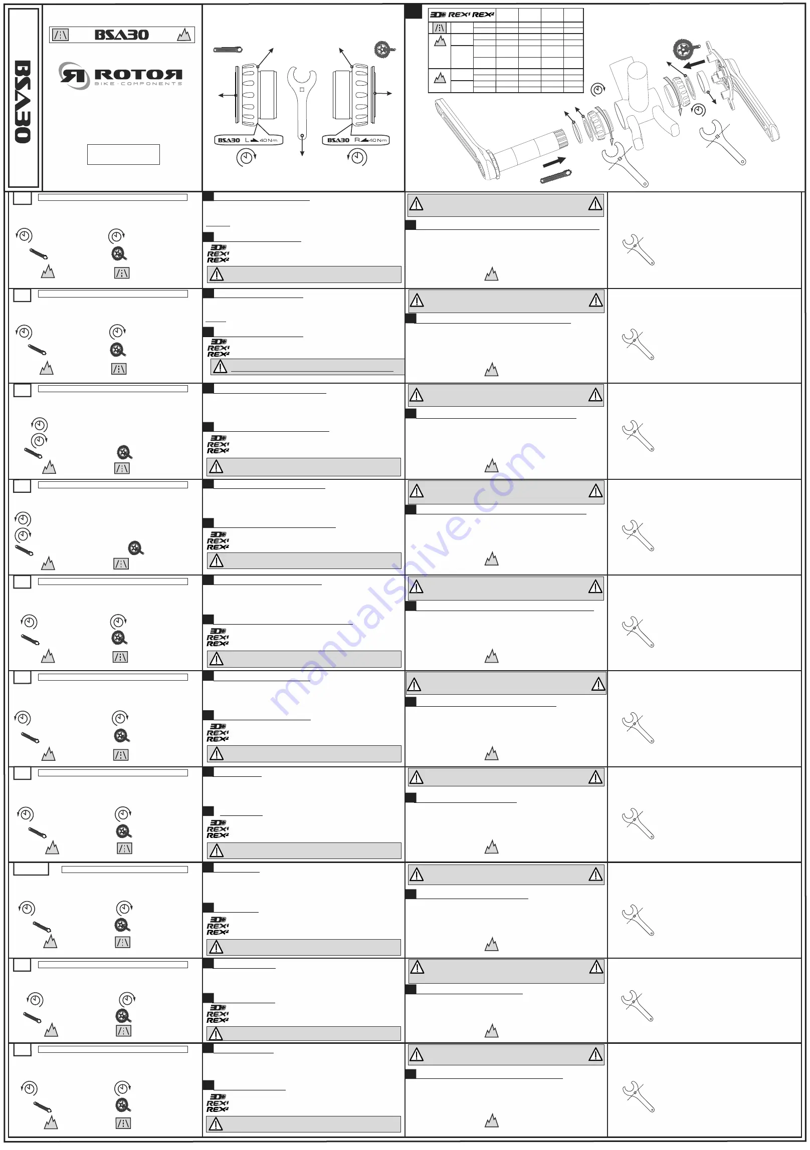 ROTOR BSA30 Quick Start Manual Download Page 1