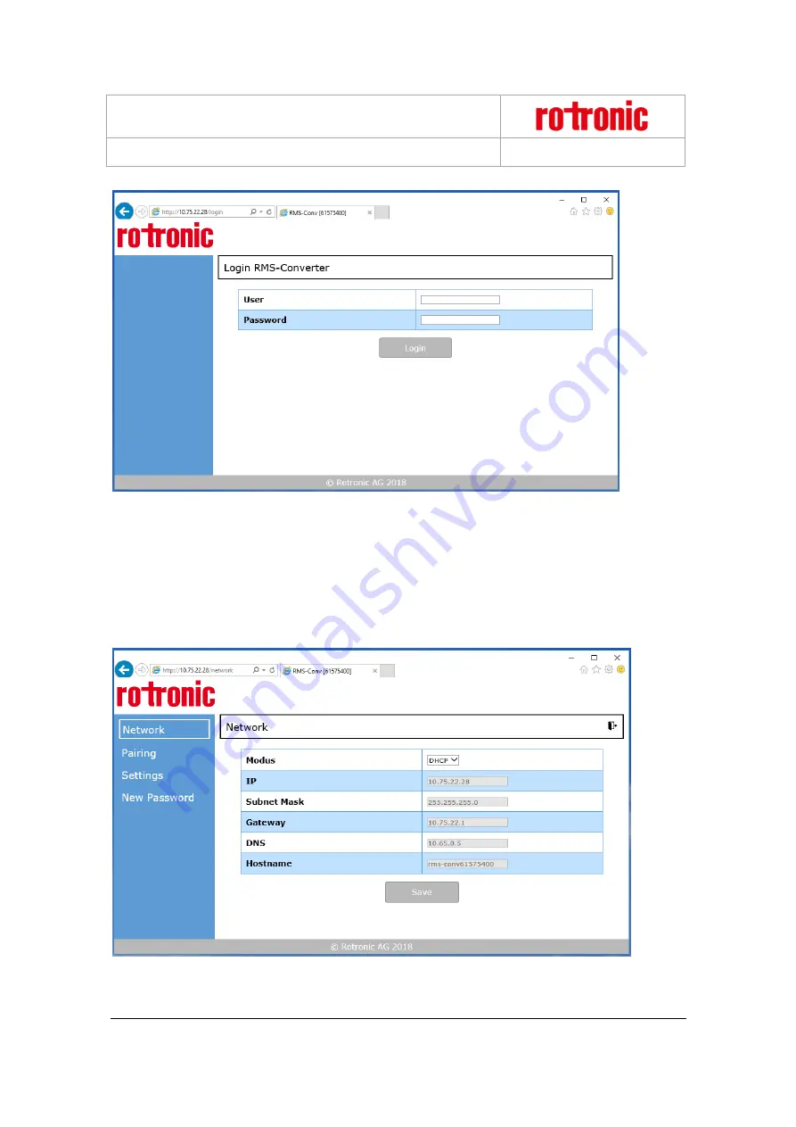 Rotronic RMS-CONVERTER Manual Download Page 11