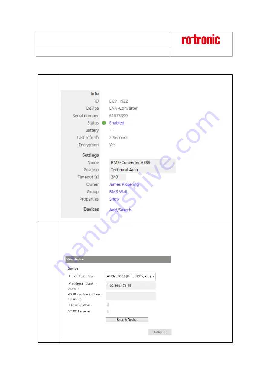 Rotronic RMS-CONVERTER Скачать руководство пользователя страница 74