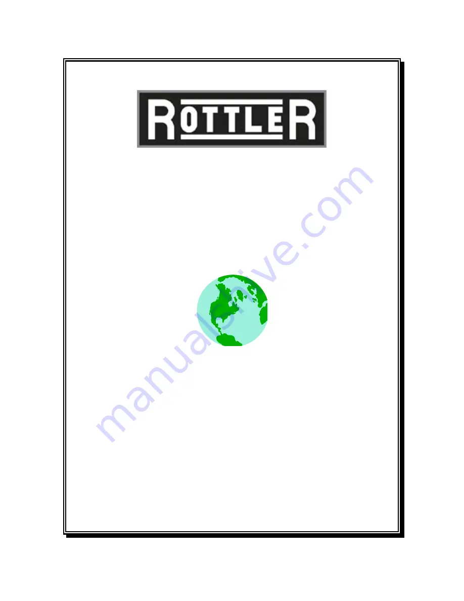 Rottler HP6A Operation And Maintenance Manual Download Page 1