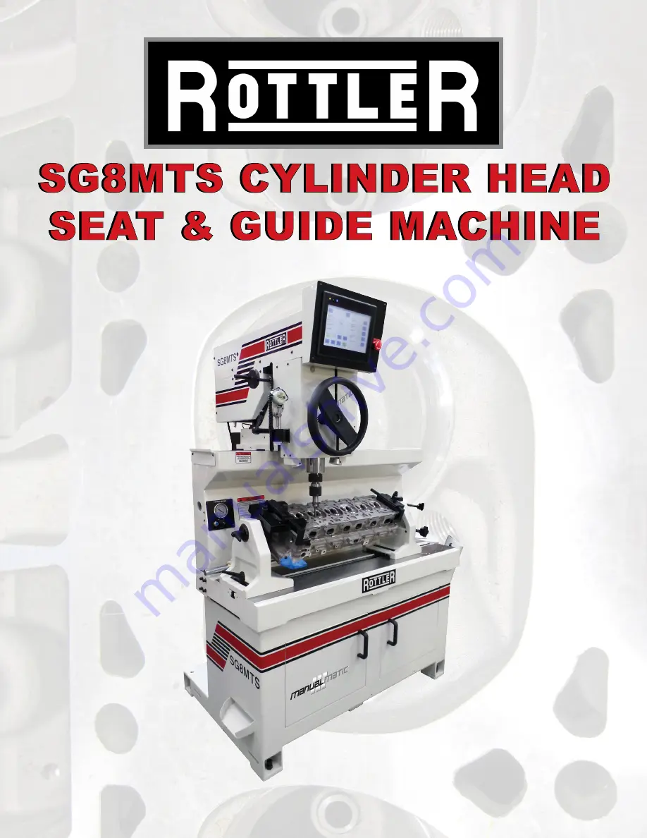 Rottler Manualmatic SG8MTS Скачать руководство пользователя страница 1