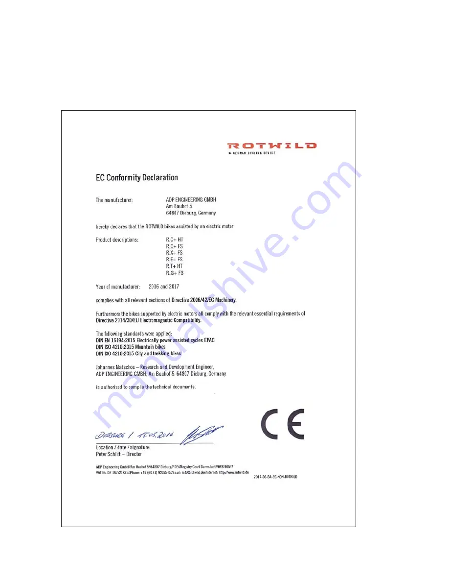 Rotwild R. C + FS Instruction Manual Download Page 82