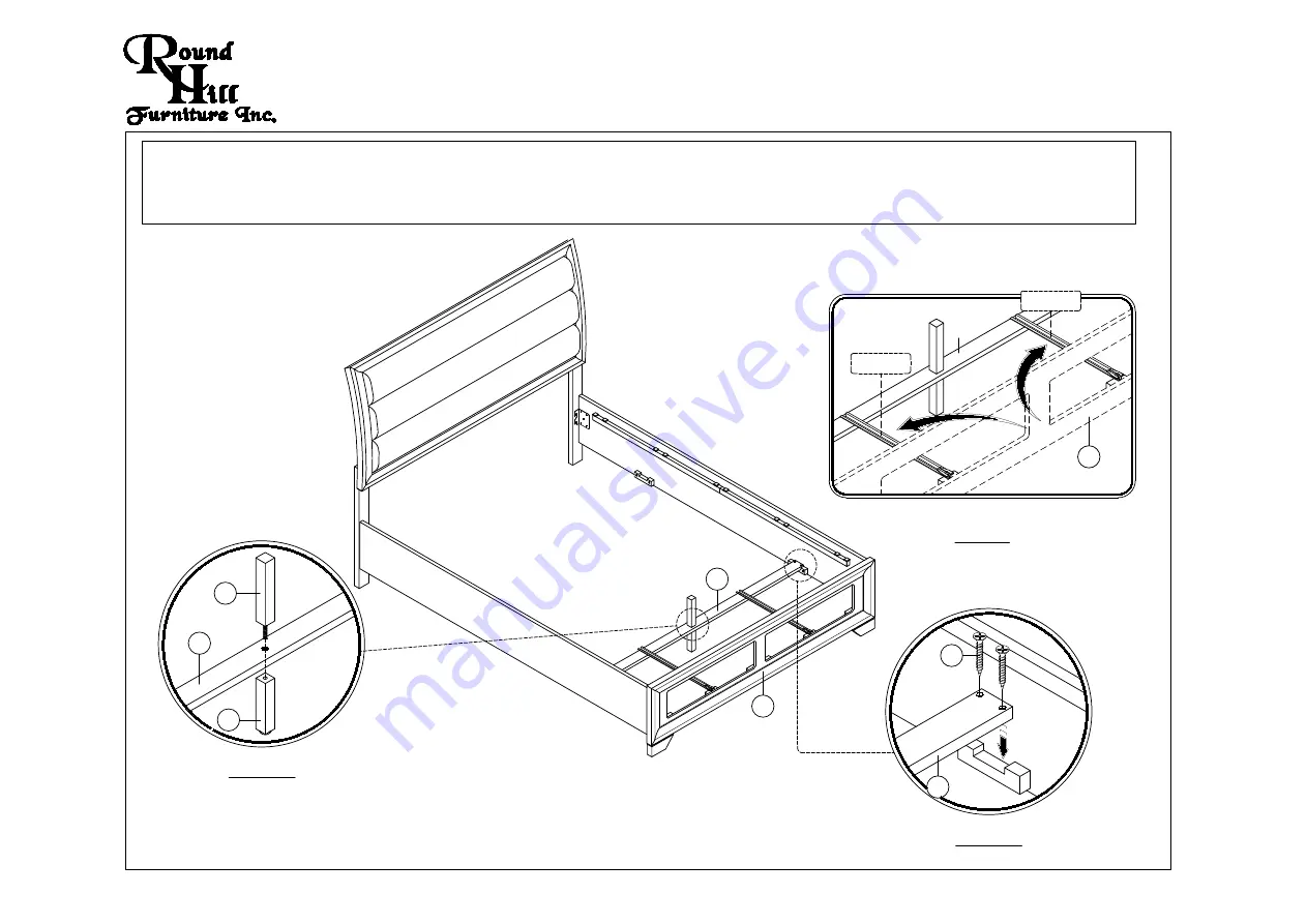 Round Hill Furniture B138NQ Скачать руководство пользователя страница 4