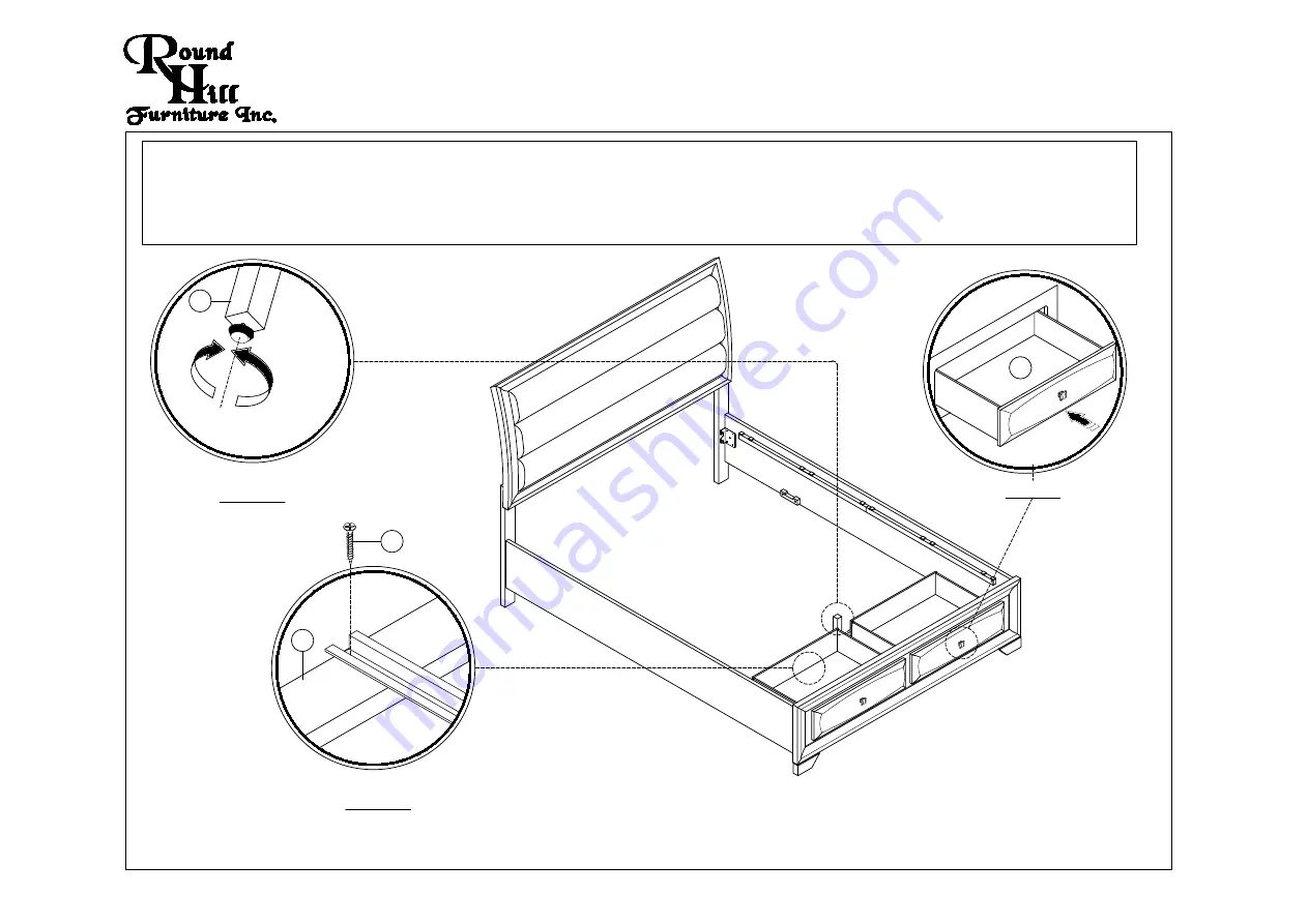 Round Hill Furniture B138NQ Скачать руководство пользователя страница 5