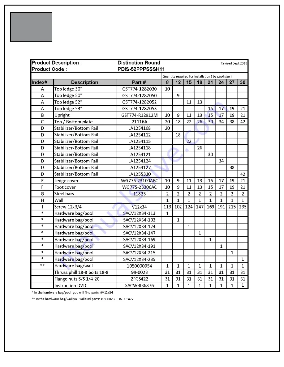 ROUND Pools V35027 Installation Manual Download Page 6