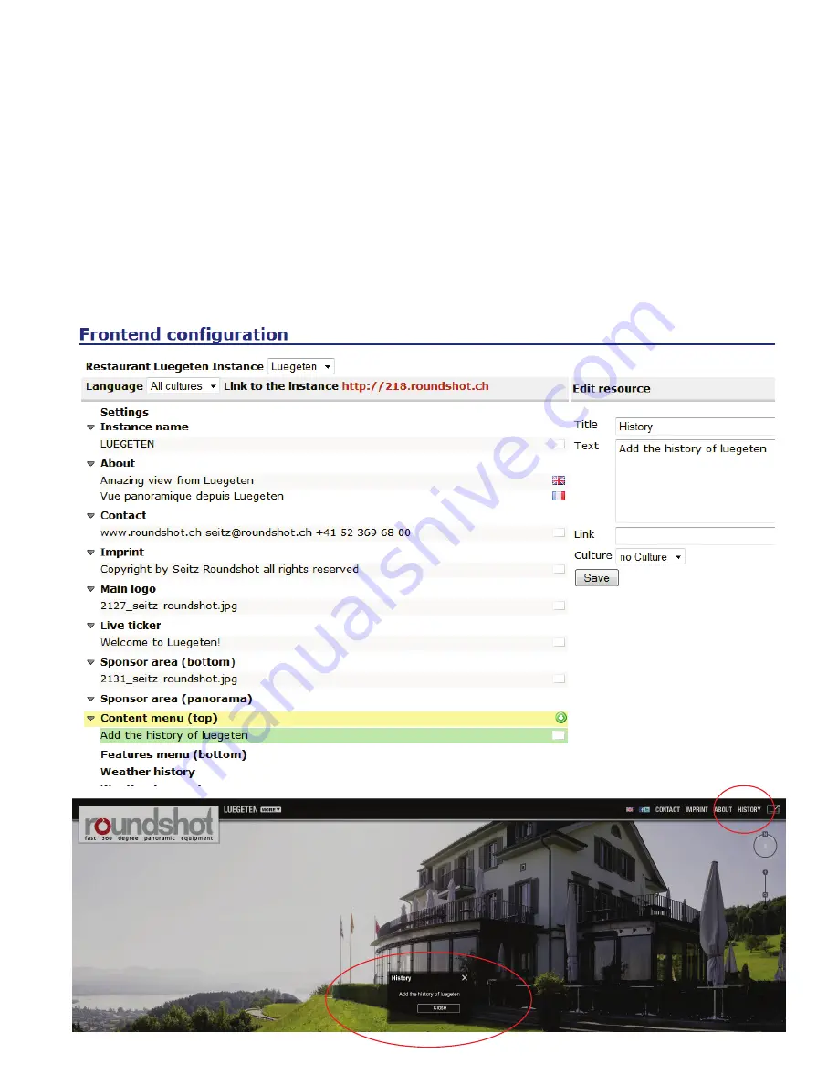 Roundshot Livecam D2 HD Installation Manual Download Page 58