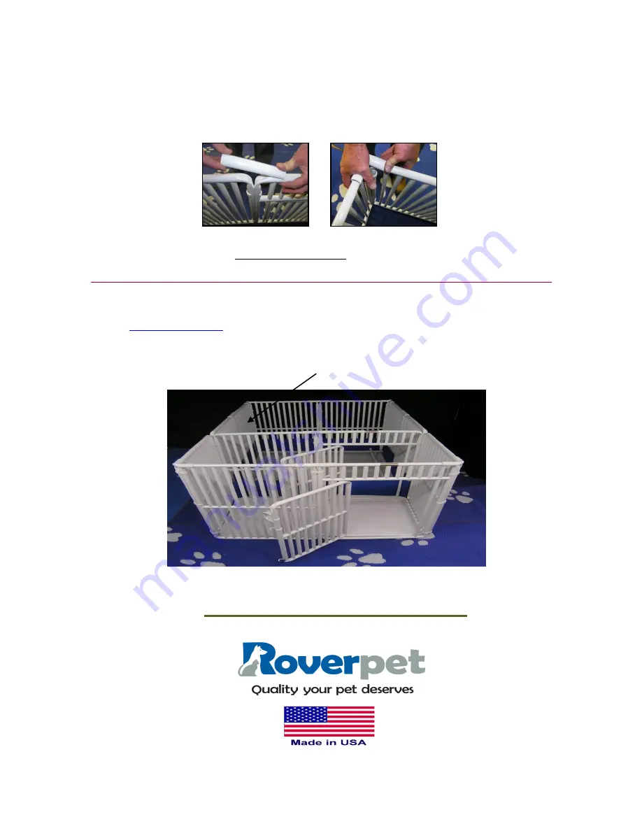 Roverpet WP3024DSF Assembly Instructions Download Page 2