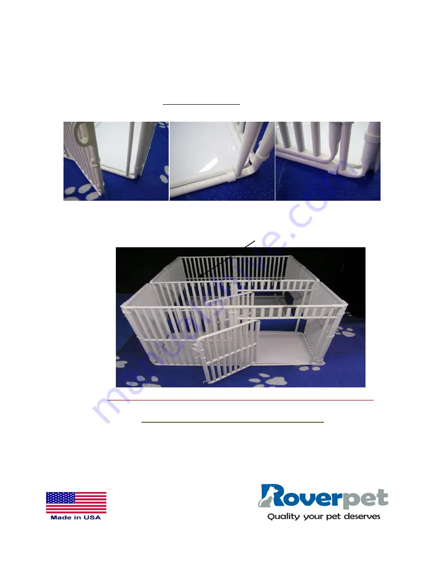 Roverpet WP3624DSF Assembly Instructions Download Page 3