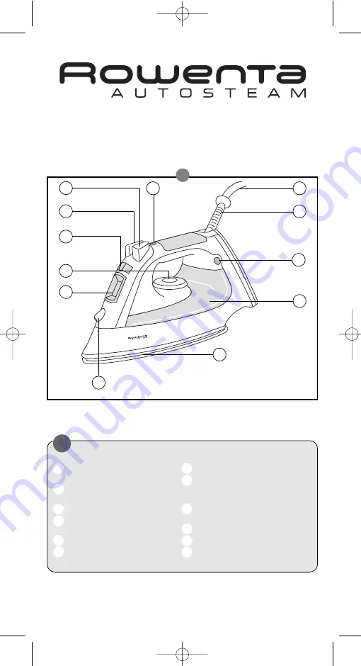 Rowenta Autosteam DZ1500 Manual Download Page 11