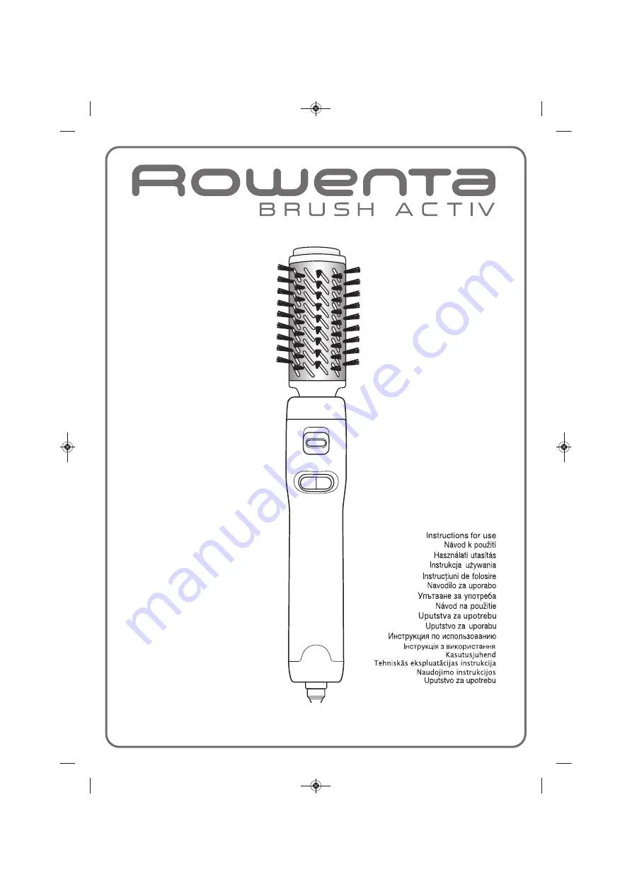 Rowenta CF9022 Скачать руководство пользователя страница 1