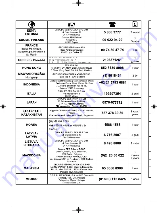 Rowenta CG211930 Manual Download Page 76