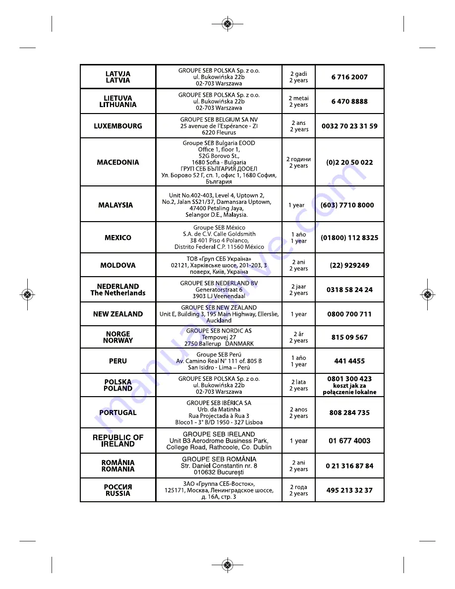 Rowenta DG8530 Manual Download Page 92