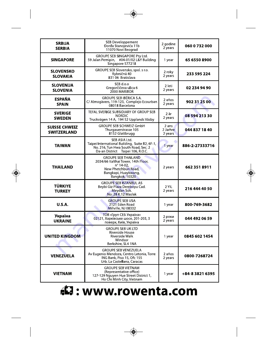 Rowenta DG8530 Скачать руководство пользователя страница 93