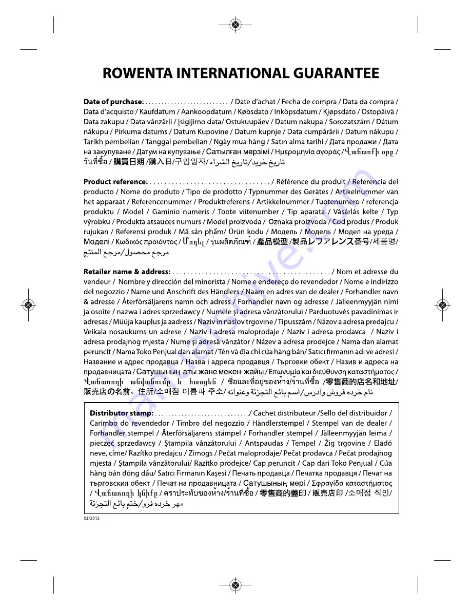 Rowenta DG8530 Manual Download Page 94